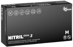 Espeon Gloves Nitril Ideal3 Powder Free Gloves Black 100 ks mănuși M