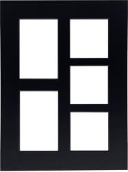 Focus Nordic AB Passepartout FOCUS 30x40cm, colaj 5 fotografii, negru, miez negru