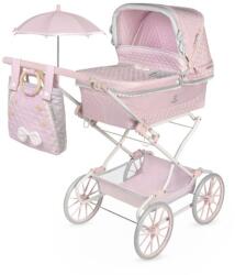 De Cuevas Toys 82075 Cărucior pliabil pentru păpuși REBORN cu umbrelă și accesorii Sophie 2025 - (MA6-82075)