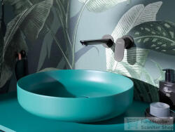 Duravit VITRIUM DuroCast UltraResist 46 cm-es pultra ültethető mosdó csaplyuk nélkül, matt olajkék 266146HA79 (266146HA79)