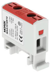 Morek MAA1016R10 OTL 16 Fővezetéki sorkapocs, 1xAl/Cu, 1, 5-16mm2 1000V, piros (MAA1016R10)