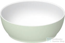 Duravit SIVIDA DuroCast Plus 30 cm-es pultra ültethető mosdó csaplyuk nélkül, matt fehér/matt halványzöld 266002FH00 (266002FH00)