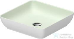 Duravit SIVIDA DuroCast Plus 40x40 cm-es pultra ültethető mosdó csaplyuk nélkül, matt halványzöld/matt fehér 266001FG00 (266001FG00)