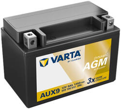 VARTA Dynamic AGM AUX9 kiegészítő akkumulátor, 12V 9Ah 130A, Volvo (509106013)