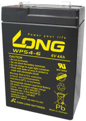 Long WPS4-6 zselés akkumulátor 6V 4Ah (WPS4-6) - akkuboltencs