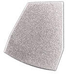 ANRO LED Profile ALP-060 Ezüst - Végzáró elem alumínium profilhoz, műanyag, szürke - Bal oldali (LP701S-END-LEFT)