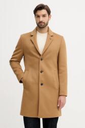 Tommy Hilfiger gyapjú kabát barna, MW0MW40768 - barna M