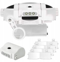 Nagyító Szemüveg 6 Lencsével és LED-es Megvilágítással