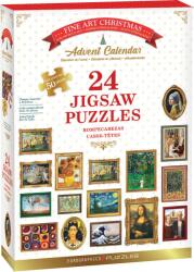 Eurographics Calendar de Advent Picturi Celebre, 24 puzzle-uri, 50 piese (EU8924-6042)