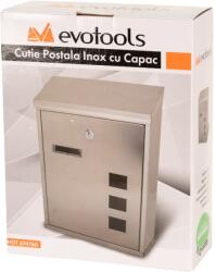 MoftX Cutie Postala Inox Cu Capac 260X335X90Mm (674760)