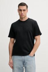 BOSS pamut póló - fekete S - answear - 18 990 Ft