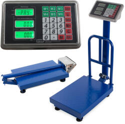 Digitális Összecsukható Ipari Mérleg Támlával, Kék 51x30x71 cm - 100kg/20g