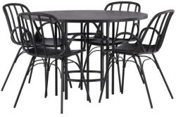  Étkezőgarnitúra Dallas 3914 (Fekete)