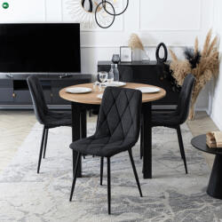 Mebel Elite Fekete Szövet Étkezőszék ROBIN 2