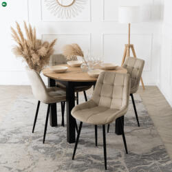 Mebel Elite Bézs Bársony Étkezőszék. CHRIS