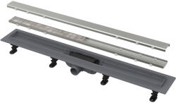 Alcadrain ALCA APZ19-550 SIMPLE zuhanyfolyóka, műanyag alaptest, rozsdamentes-matt / BURKOLHATÓ rács, Smart bűzzár (APZ19-550)