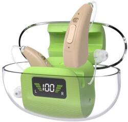  16 csatornás digitális hangosító eszköz, zajcsökkentéssel, digitális kijelzős töltőtokkal (bőrszínű) - MIN1244