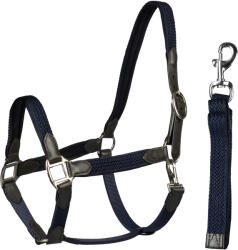 HORKA Bőr lóvezető zsinór Horka COB barna|kék