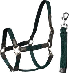 HORKA Bőr lóvezető zsinór Horka COB barna|zöld