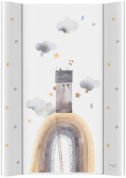 Ceba Baby Basic Rainbow Home Kétoldalas Pelenkázó Alátét Merev Deszkával 50x70cm - Stabil, Tartós és Könnyen Tisztítható Pelenkázófelület Babáknak