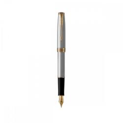 Parker ROYAL SONNET töltőtoll rozsdamentes acél, arany klipsz 1931504 (7040308001) (7040308001)