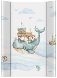 Ceba Baby Ultra Light Ocean Adventure Kétoldalas Pelenkázó Alátét Merev Deszkával 50x70cm - Stabil, Könnyen Tisztítható és Kényelmes Pelenkázófelület Babáknak