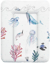Ceba Baby Watercolor World Ocean Pelenkázó Alátét Komódra 70x50cm - Praktikus, Puha és Könnyen Tisztítható Pelenkázófelület Babáknak