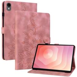  ART LILY Husă tip carte pentru Samsung Galaxy Tab S11 roz