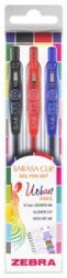 Zebra Sarasa Clip Urban Vibes zseléstoll készlet, 0, 33 mm, nyomógombos, 3 szín (TZ99433)