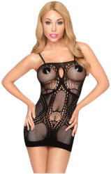 Penthouse - Rochie sexy tip plasă transparentă - negru - XL
