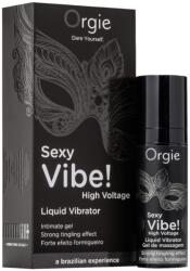 Orgie Sexy Vibe High Voltage - unisex folyékony vibrátor 15ml Natúr íz