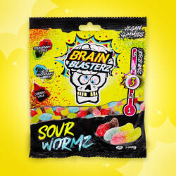  Brain Blasterz Sour Wormz Savanyú gumicukor 100g - vegyesbolt