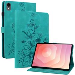  ART LILY Husă tip carte pentru Samsung Galaxy Tab S11 verde