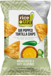 RiceUP! Rice Up tortilla chips nacho sajt és jalapeno ízű 60 g