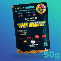  Powerbears Gamer PowerUp Space Invaders formájú gumicukor 50g - delfinbuvar