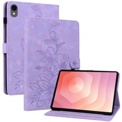  ART LILY Husă tip carte pentru Samsung Galaxy Tab S11 violet