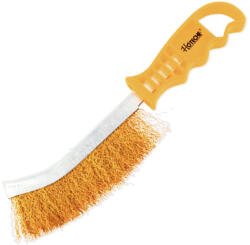 Hoteche Drótkefe hajlított 250mm réz színű Hoteche (410101)