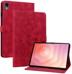  ART LILY Husă tip carte pentru Samsung Galaxy Tab S11 roșu