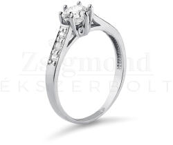  14 karátos fehérarany eljegyzési gyűrű - PP15f (AU13543) AU13543