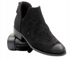 Potocki Női Bakancs Áttört Potocki 25-12664 Fekete Bőr Talpbetét (25-12664.BK)