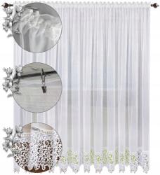  Függöny kész erkély 250x200 gipiura hosszú sima függöny csipke nappali (5903682215937)