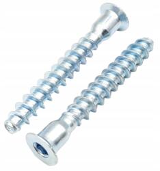 Allin 100x Konfirmat 7 x 50 mm bútorcsavar (KAT00018)