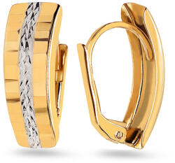 Heratis Forever Kétszínű arany fülbevaló gravírozással IZ26020HR