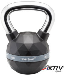 Trendy Sport Kettlebell Trendy Premium fekete-króm 16 kg (6416PR)
