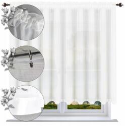  Egyszerű függöny 130x400 szegéllyel, fehér, kész függöny nappaliba, nagy választék (5903682214060)