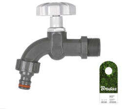  Kerti csap PVC 3/4'l, bekötés 3/4', kuplungos tömlővéggel (WL-K134)