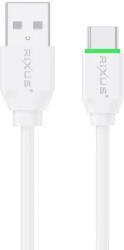 Rixus RXU81CS Type-C gyorstöltő (USB-A - USB-C) 100cm fehér adatkábel