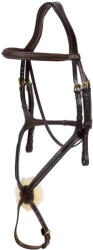 DYON Keresztpántos zsinórzabljás lovaglószíj Dy'on nagyló barna