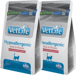 Vet Life Vet Life Natural Diet Cat Hypoallergenic Pork Potato 2x1, 5kg