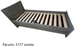 Eger Oliver plusz ágyneműtartós fenyő szürke pácolt ágykeret 90x200